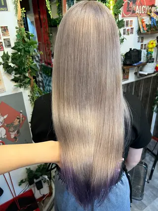 ロング カラー カラーパティシエ facce🌼ikoのヘアスタイル