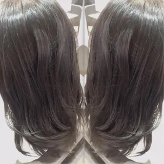 ロング カラー 髪質改善/痛ませ ないカラー/西村航大のヘアスタイル