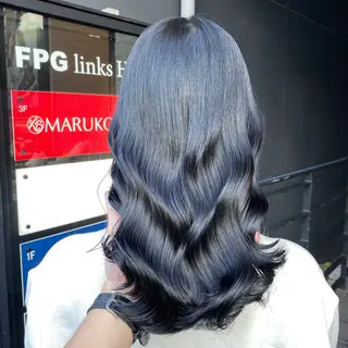 ロング カラー GO TODAY SHAiRE SALON原宿Stella店所属・山内 直英のヘアスタイル