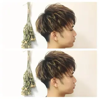 ショート カラー メンズ サトウ レンマのヘアスタイル