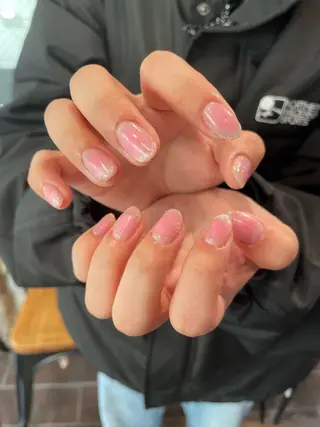 ネイル るか/透明感 カラー/アレンジのヘアスタイル