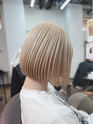ショート ショート/ボブ ハイトーン❤️原航平のヘアスタイル
