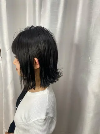 カラー 柔らかい縮毛矯正/ ボブ/北林のヘアスタイル