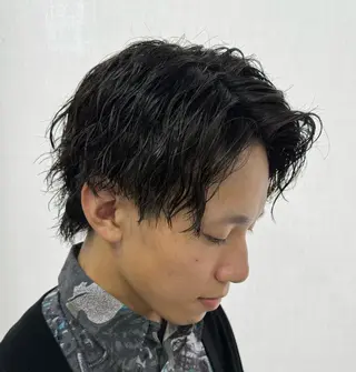 パーマ メンズ 金子勇希🔥パーマ 比率90%以上🔥のヘアスタイル