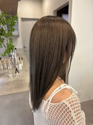セミロング たなき ゆうかのヘアスタイル