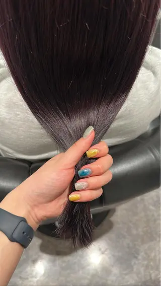 カラー Mio｜ぱつっとボブ ｜髪質改善ストレートのヘアスタイル