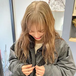 ロング カラー 🍊暖色×顔周り 🍊cocoroのヘアスタイル