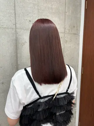 セミロング カラー 🫧透明感カラー/ moc🍀shuriのヘアスタイル