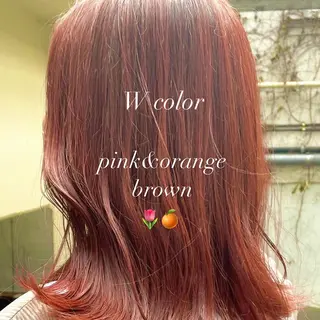 セミロング カラー 💐美しいショート× パーマ💐早坂駆留のヘアスタイル