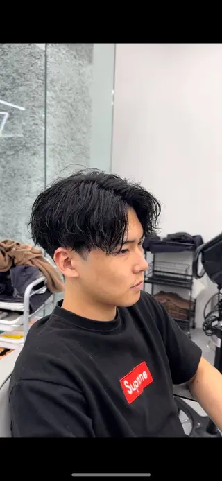 ショート パーマ メンズ特化🧞‍♂️ ASHU🧞‍♂️のヘアスタイル