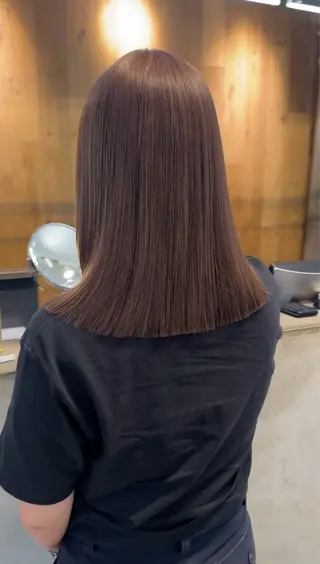 セミロング カラー REINA☁️透明感 カラー/ぷつっと♡のヘアスタイル