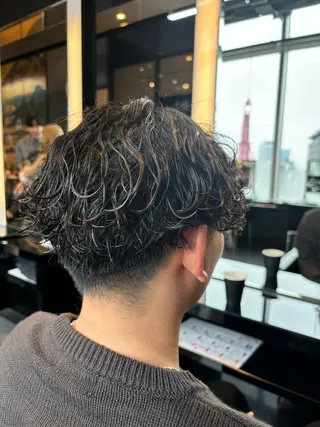 パーマ メンズ FURUSHO梅田所属・【メンズ限定】原 唯登のヘアスタイル