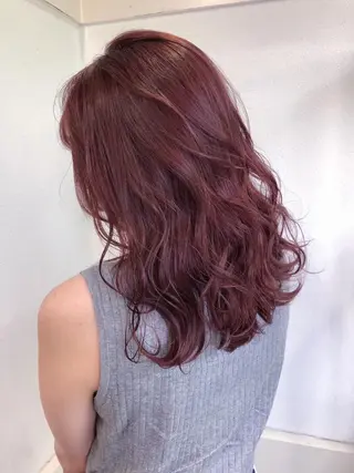 セミロング カラー ヘアアレンジ GiseL天神カラー 髪質改善/ブリーチのヘアスタイル