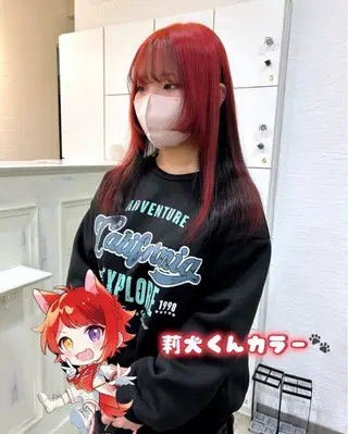 ロング カラー inq sakae所属・りん🌷︎名古屋 透明感カラー/カットのヘアスタイル