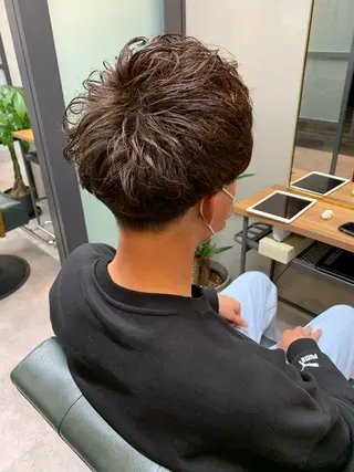 ショート パーマ メンズ 【S.BROOM】 店長　西川徹のヘアスタイル