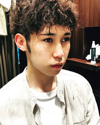 ミディアム パーマ 横浜 カット全般 大槻のヘアスタイル