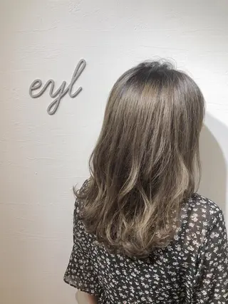セミロング カラー eyl ~ｴｲﾙ~所属・赤味消し髪質改善特化 🫧eyl西梅田🫧のヘアスタイル