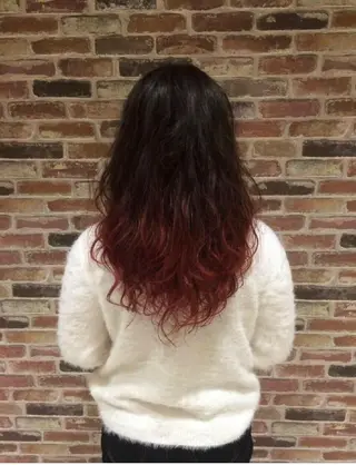 ロング カラー パーマ Hair&Make EARTHのヘアスタイル