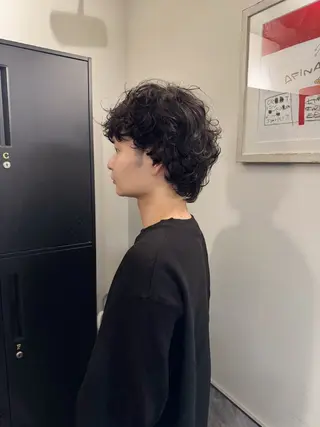 パーマ メンズ 新宿/デザイン ニュアンス　戸羽のヘアスタイル