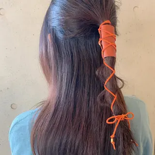 セミロング ヘアアレンジ 髪質改善/縮毛矯正 ツヤ髪🩷さつきのヘアスタイル