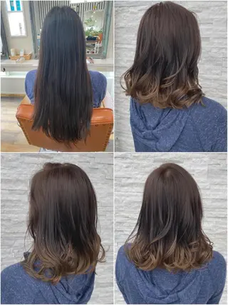 ロング カラー 美容室 ソンリエのヘアスタイル