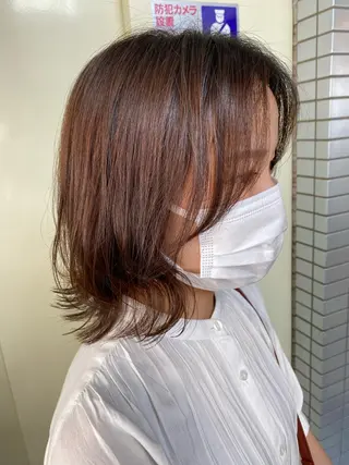 ミディアム 村上 真依子のヘアスタイル
