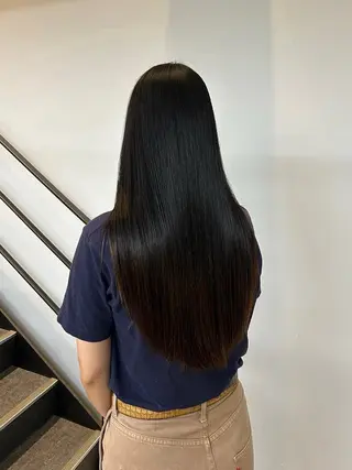 ロング 岩田 一駿/名古屋/ 伏見/栄/縮毛矯正のヘアスタイル