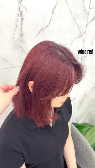 ミディアム 艶カラー🌟/髪質改 善/心斎橋🎀ねねのヘアスタイル