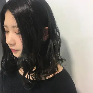 セミロング カラー 🪽似合わせカラー RENA.🪽🩶のヘアスタイル