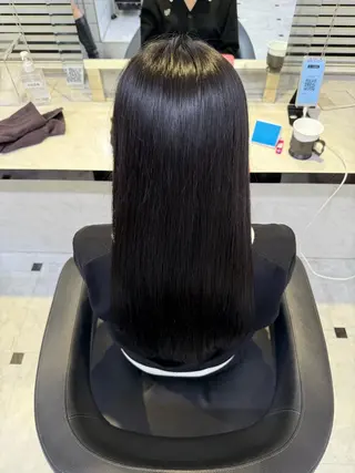 ロング カラー 韓国風🤍グレ ージュ🤍たくみのヘアスタイル