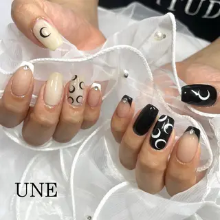 ミディアム UNE.【ユヌ】 Jr.NANAのネイルデザイン