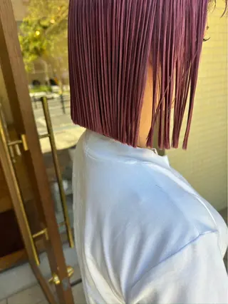 ミディアム siro所属・siro meru 透明感カラーのヘアスタイル