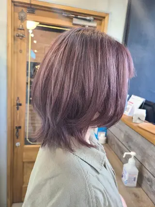 ロング カラー パーマ レディースカット/大 船/サイトウアレンのヘアスタイル