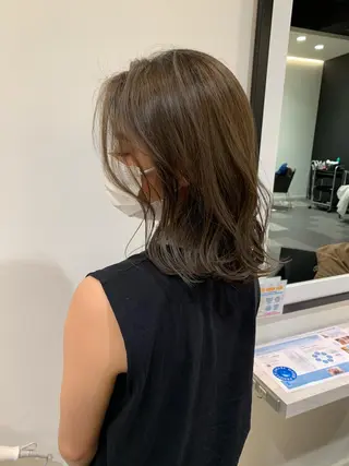 ミディアム カラー 💎K-two名古屋 安田ちづる💎のヘアスタイル