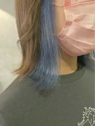 ミディアム カラー FUJINO RYOのヘアスタイル