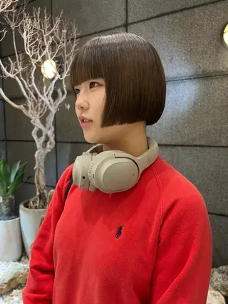 ショート 酸性ストレート/ カスミ🩰のヘアスタイル