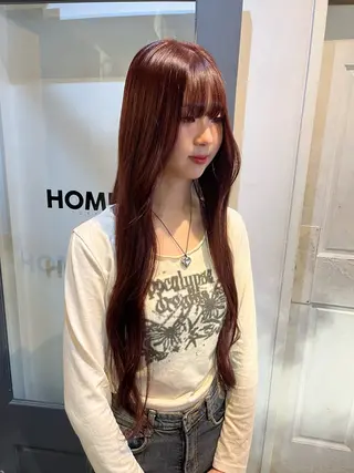 ロング カラー HOMIE TOKYO所属・sora / 渋谷 / ハイトーンのヘアスタイル