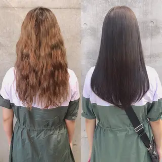 セミロング カラー パーマ ヘアアレンジ メンズ キッズ ネイル マツエク・マツパ ACHFILO モデル募集のヘアスタイル