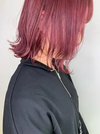 ミディアム カラー 遠藤 愛莉のヘアスタイル