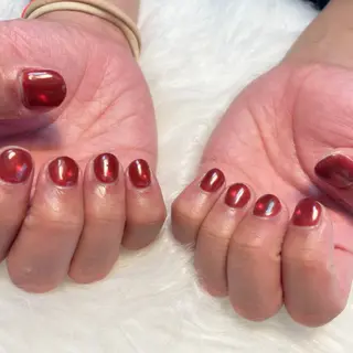 メンズ ネイル ゴテゴテ💙ワンホン リオナのネイルデザイン