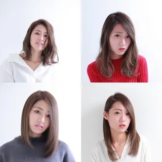 セミロング カラー ブリーチカラー/ 岩破瑞希のヘアスタイル