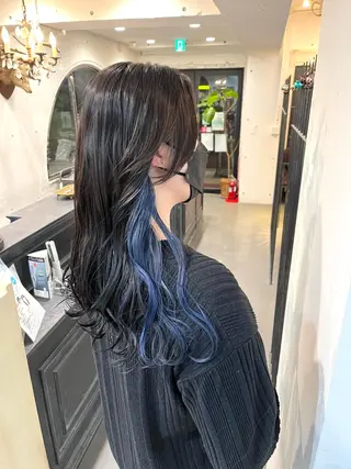 ロング カラー カラーが上手い 辻悠月のヘアスタイル