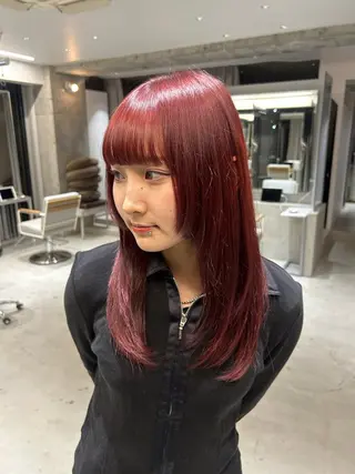 ロング カラー vicca ekolu所属・🩵ハイトーン/ 海外風/SAKI🩵のヘアスタイル