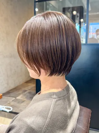 ショート The C 表参道所属・小顔ショートパーマ TheC西野瑛斗のヘアスタイル