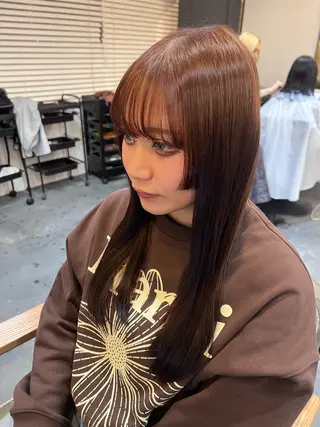 ロング カラー シウ門前仲町所属・圓岡 睦美のヘアスタイル