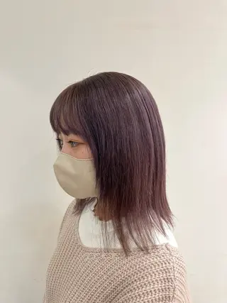 ミディアム カラー HEW所属・Sanaダブルカラー ✨️パルコ徒歩1分のヘアスタイル