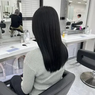 カラー 重くない🤍韓国 暗髪/銀座美容室のヘアスタイル
