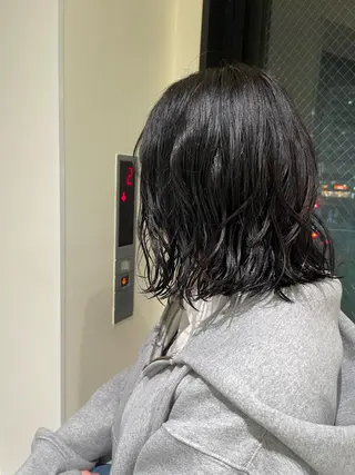 ミディアム パーマ パーマ/ボブ/ ヘルシーカラー/風花のヘアスタイル