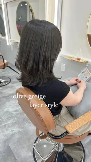 ミディアム 似合わせ大得意美容師 .Haruka.のヘアスタイル