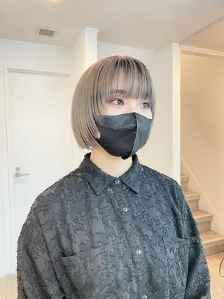 ショート カラー meme原宿所属・ブロンド・ハイトーン /遠藤将太のヘアスタイル